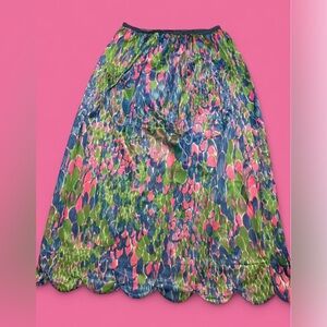 Vintage 1970’s super colorful psychedelic scalloped hem half slip skirt.